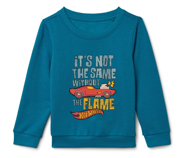 Tchibo - Kinder-Sweatshirt »Hot Wheels« - Jungen - Gr. 110/116 - petrol/print