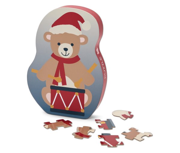 Tchibo - Kinder-Puzzle »Weihnachtsbär« - mehrfarbig