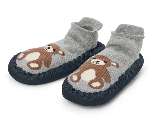 Tchibo - Kinder-Hausschuh-Socken - Damen - Gr. 27-30 - dunkelblau