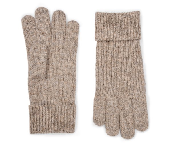 Tchibo - Kinder-Strickhandschuhe - Herren - Gr. 110-128 - beige