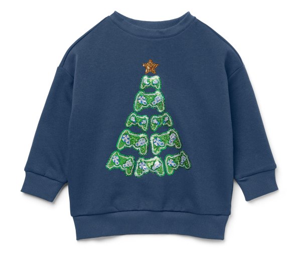 Tchibo - Kinder-Sweatshirt - Jungen - Gr. 98/104 - dunkelblau