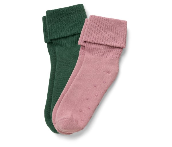 Tchibo - 2 Paar Stoppersocken - Damen - Gr. 35-38 - dunkelgrün