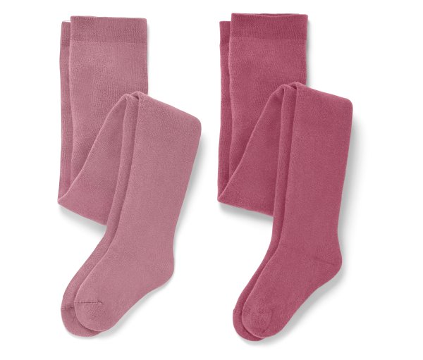 Tchibo - 2 Kinder-Thermostrumpfhosen - Mädchen - Gr. 98/104 - dunkelrosa