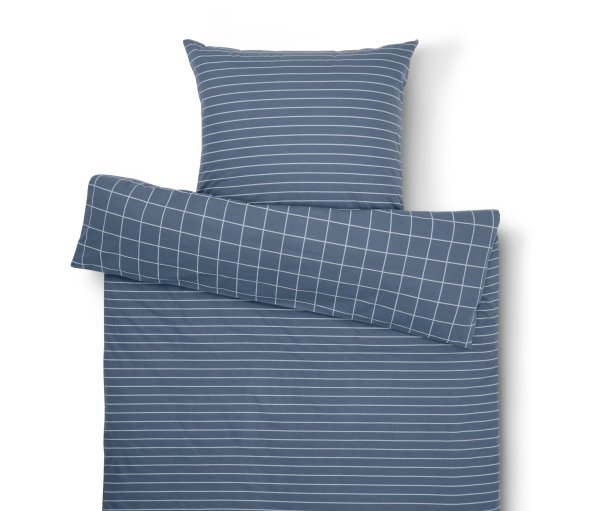 Tchibo - Biber-Bettwäsche - blau