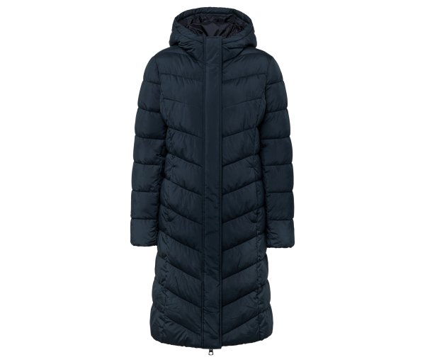 Tchibo - Steppmantel mit Kapuze - Damen - Gr. 40 - dunkelblau