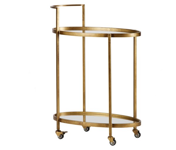 Tchibo - Woood Metall-Push-Trolley - 67x35x86cm - Metall / Glas