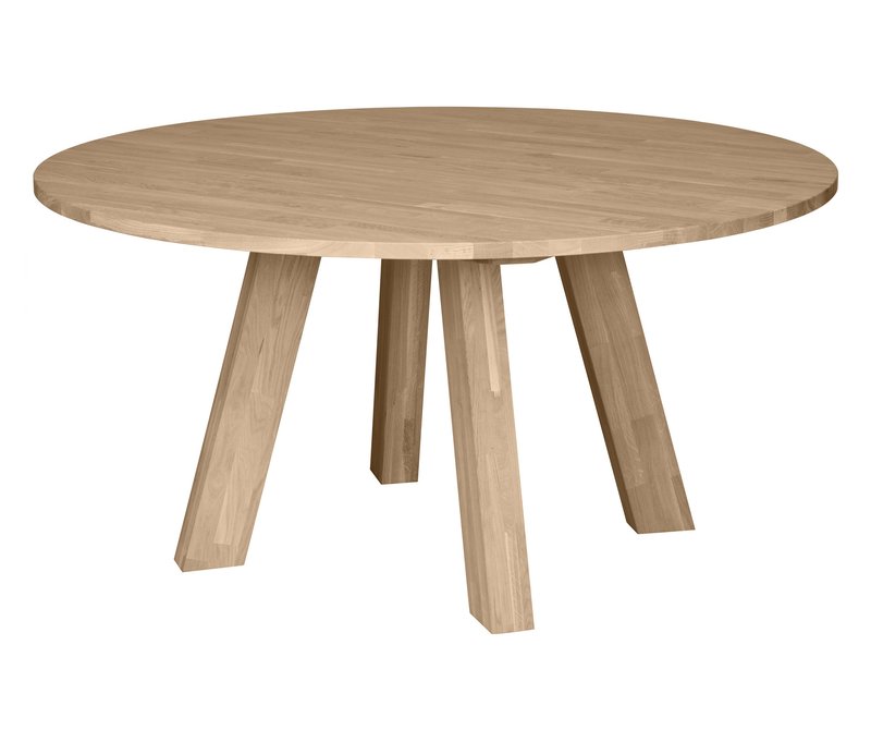 Tchibo - Runder Woood »Rhonda« Esstisch - 37,8x14,4x103,8cm - braun - Eichenholz