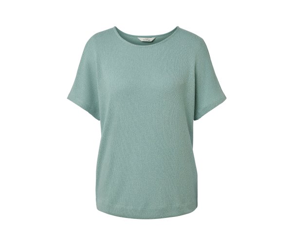 Tchibo - Strukturiertes Shirt - Damen - Gr. XL - grün