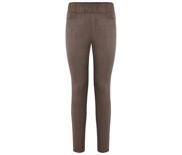 Tchibo - Leggings in Veloursoptik - Damen - Gr. S - taupe