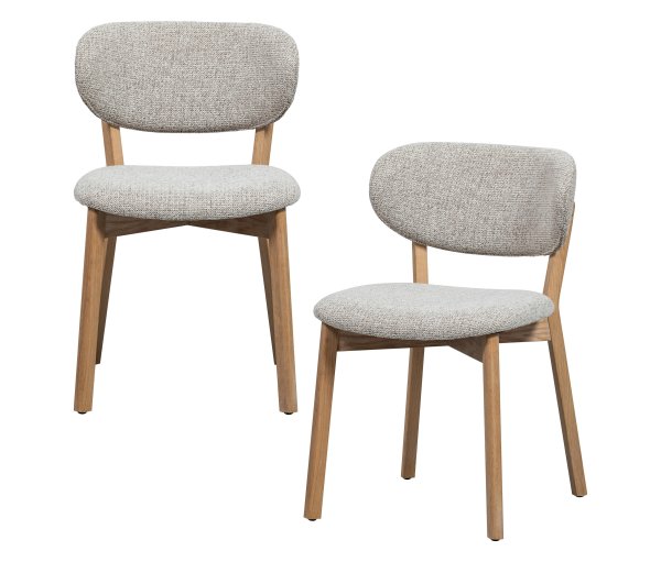 Tchibo - 2 Woood »Udar« Esszimmerstühle - 51x60x82cm - naturfarben -