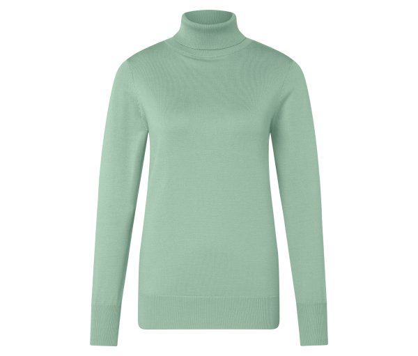 Tchibo - Feinstrick-Rollkragenpullover - Damen - Gr. L - Mint