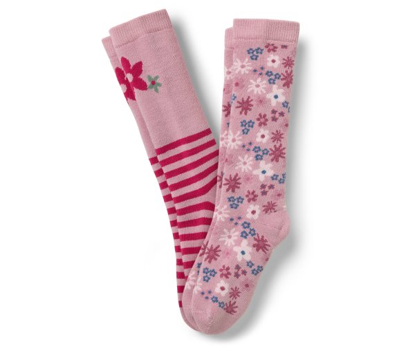Tchibo - 2 Paar Kinder-Gummistiefel-Socken - Damen - Gr. 31-34 - rosa/jacquard