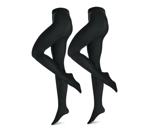 Tchibo - 2 Feinstrumpfhosen - Damen - Gr. XL - schwarz