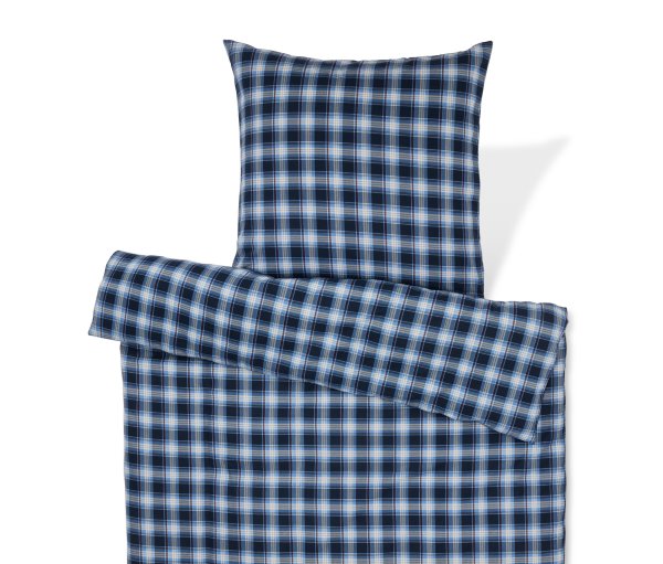 Tchibo - Biber-Bettwäsche - dunkelblau