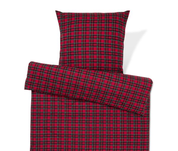Tchibo - Biber-Bettwäsche - rot