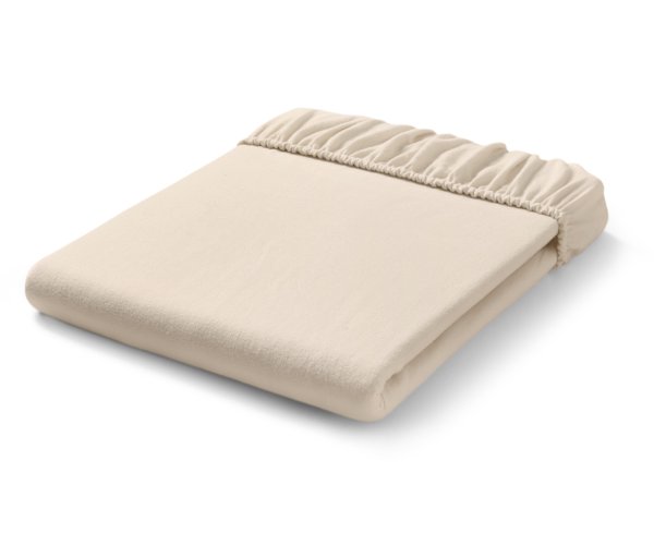 Tchibo - Biber-Spannbettlaken - creme