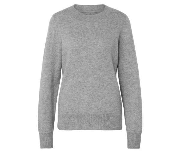 Tchibo - Strickpullover mit Cashmere - Damen - Gr. S - grau