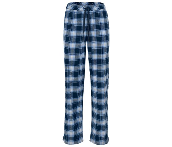 Tchibo - Flanell-Relaxhose - Damen - Gr. 36 - blau/kariert