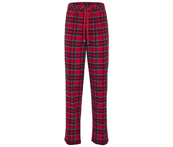 Tchibo - Flanell-Relaxhose - Damen - Gr. 40 - rot/kariert