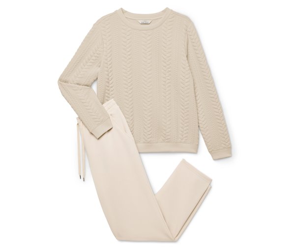 Tchibo - Hausanzug - Damen - Gr. S - creme