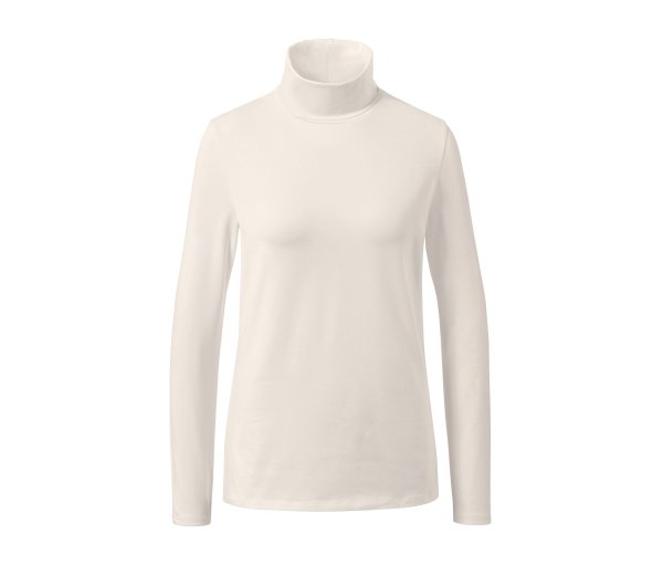 Tchibo - Rollkragenshirt - Damen - Gr. S - offwhite