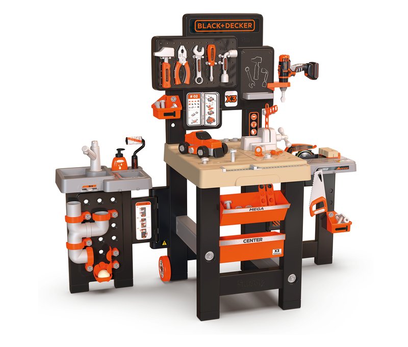 Tchibo - Smoby »Black+Decker« Werkbank Mega Center - schwarz