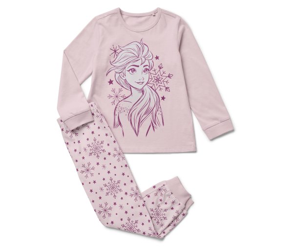 Tchibo - Kinder-Pyjama-Set »Eiskönigin« - Mädchen - Gr. 110/116 - rosa/print