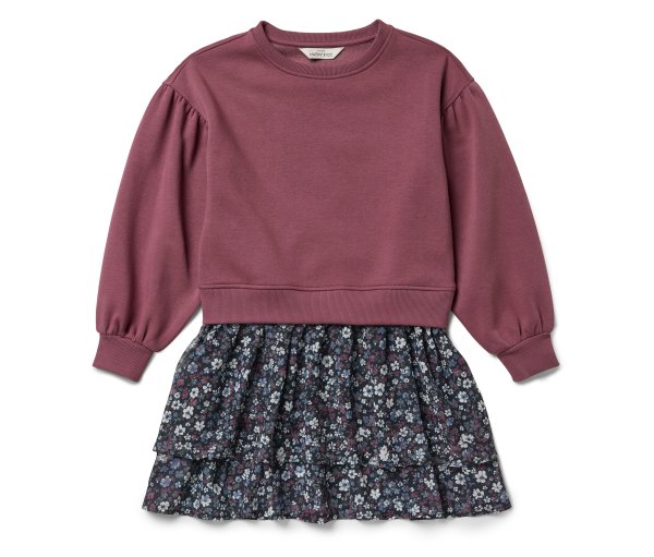 Tchibo - Kinder-Sweatkleid - Mädchen - Gr. 134/140 - mehrfarbig