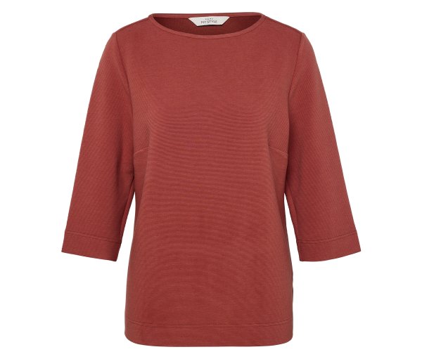 Tchibo - Strukturiertes Shirt - Damen - Gr. L - braun