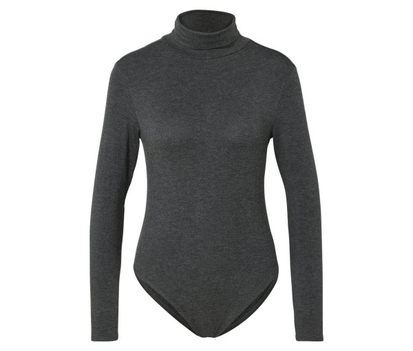Tchibo - Body mit Stehkragen - Damen - Gr. 38 - grau