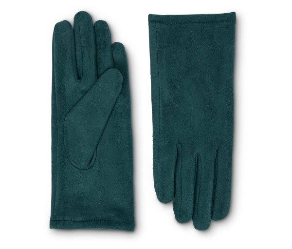 Tchibo - Handschuhe in Velourslederoptik - Damen - Gr. 7 - petrol