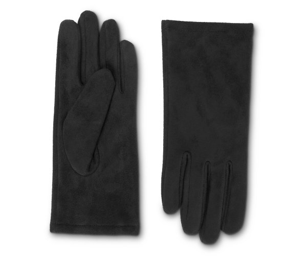Tchibo - Handschuhe in Velourslederoptik - Damen - Gr. 8 - schwarz