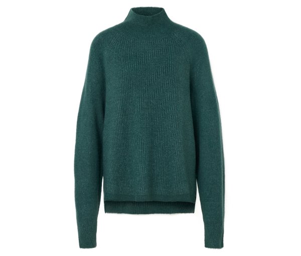 Tchibo - Soufflé-Yarn-Grobstrickpullover - Damen - Gr. L - petrol