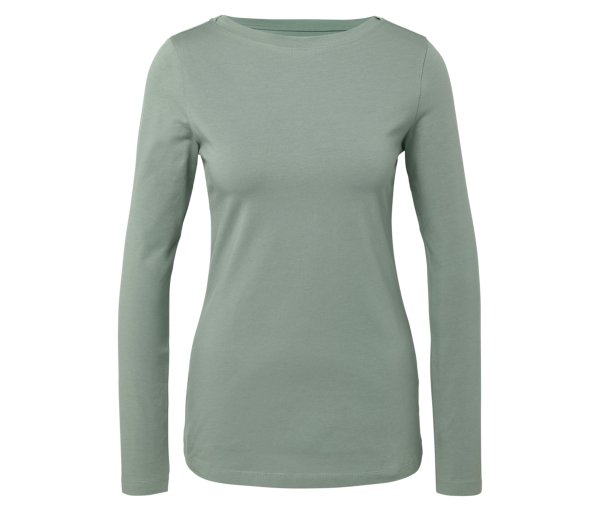 Tchibo - Langarmshirt - Damen - Gr. M - grün