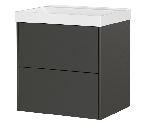 Tchibo - Waschtisch »Bodera« mit Becken - 61x46x65cm - grau - Holz