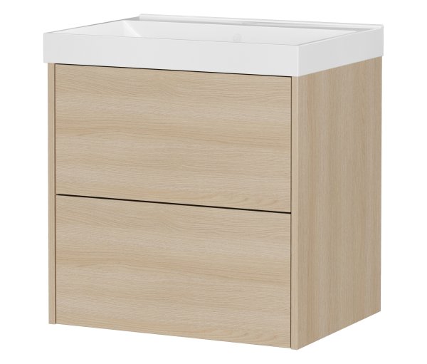 Tchibo - Waschtisch »Bodera« mit Becken - 61x46x65cm - braun - Holz