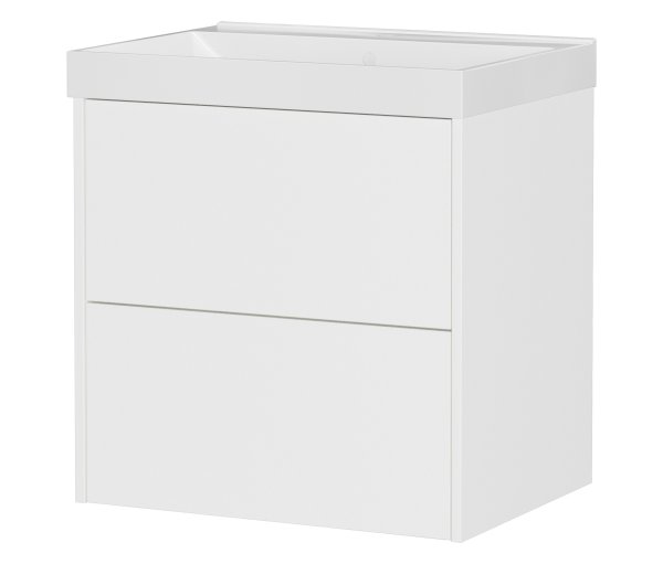 Tchibo - Waschtisch »Bodera« mit Becken - 61x46x65cm - weiß - Holz