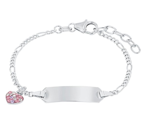 Tchibo - 925 Silber Kinder-Armschmuck »Herz und Figaro« - silber