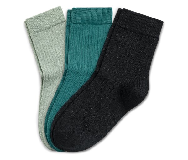 Tchibo - 3 Paar Ripp-Socken - Damen - Gr. 39-42 - schwarz