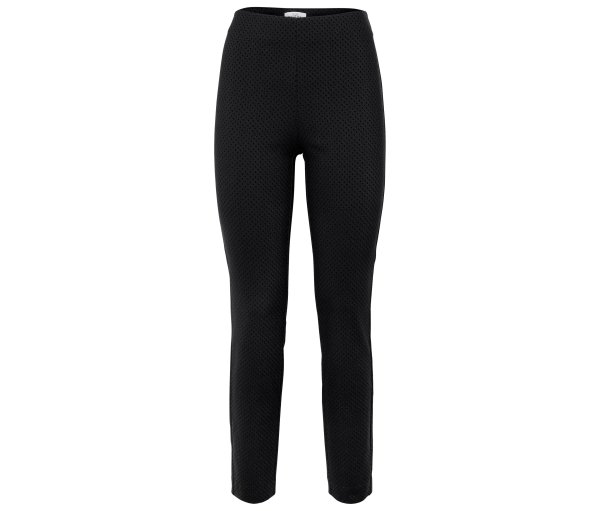 Tchibo - Gemusterte Jacquard-Stretchhose - Damen - Gr. 42 - anthrazit/jacquard