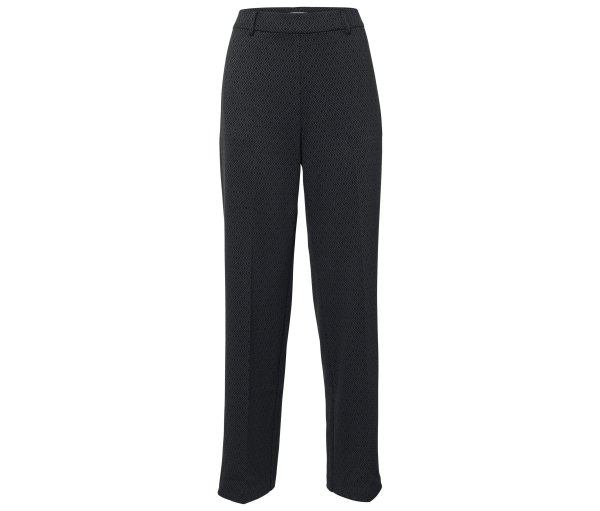 Tchibo - Komfort-Palazzohose mit Jacquard - Damen - Gr. 44 - anthrazit/jacquard