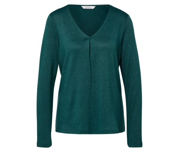 Tchibo - Glitzerndes Blusenshirt - Damen - Gr. M - silber