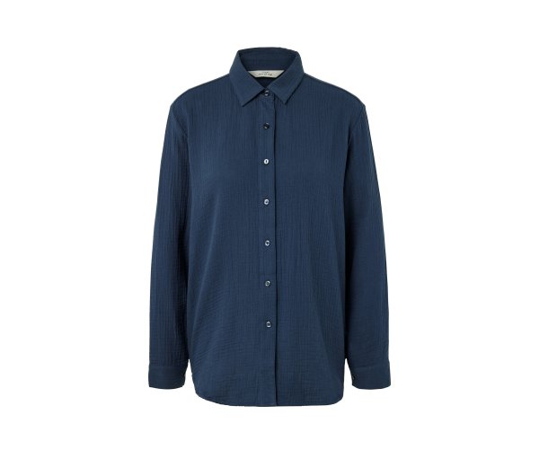 Tchibo - Musselin-Bluse - Damen - Gr. 42 - dunkelblau