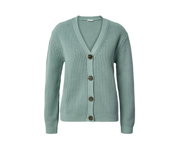 Tchibo - Grobstrick-Cardigan - Damen - Gr. L - grün