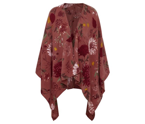Tchibo - Poncho-Decke - rosa