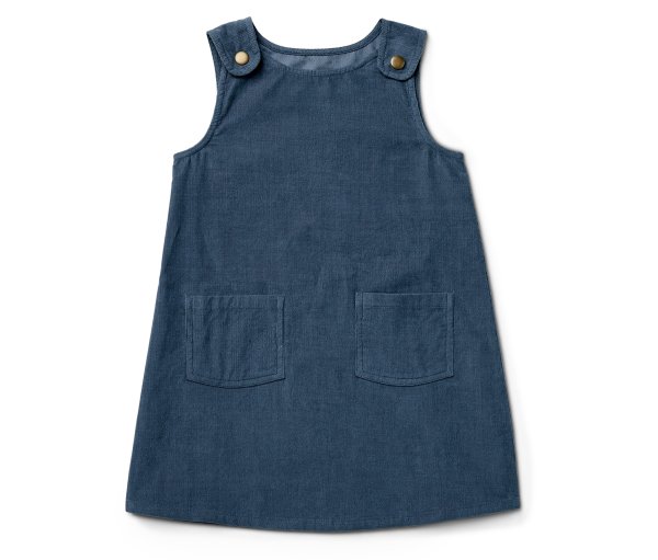 Tchibo - Kinder-Latzkleid - Mädchen - Gr. 110/116 - dunkelblau