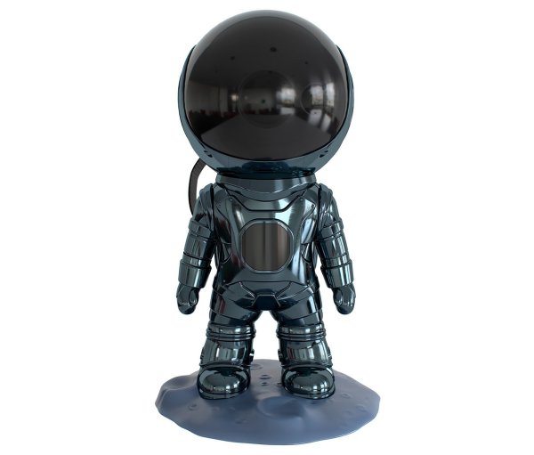 Tchibo - Astronaut mit Projektor und Lautsprecher - chrom