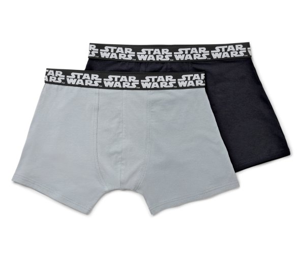 Tchibo - 2 Slipboxer »Star Wars« - Herren - Gr. L/6 - schwarz/print