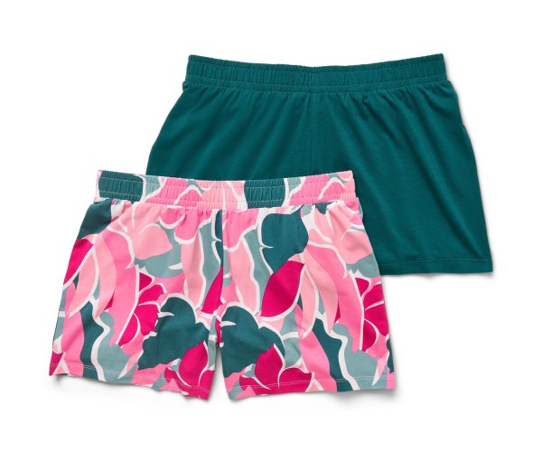 Tchibo - 2 Shorts - Damen - Gr. L - petrol