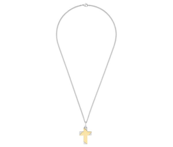 Tchibo - Edelstahl Herren-Halsschmuck »Kreuz« - silber
